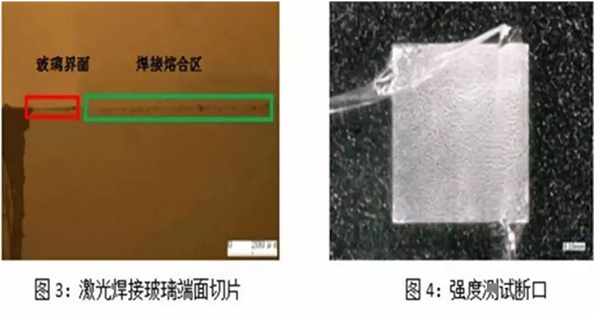 激光焊接頭焊接玻璃